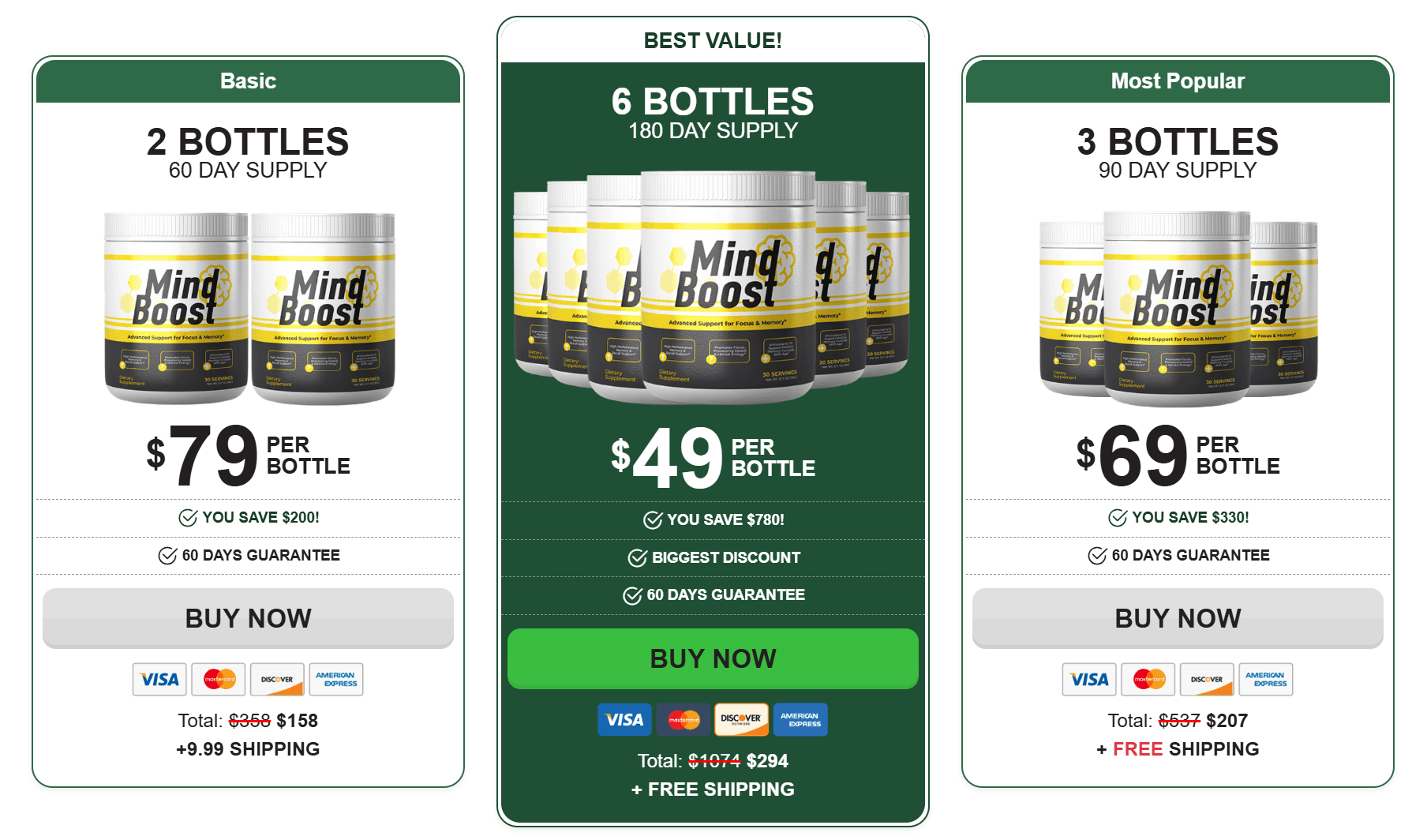 MindBoost price